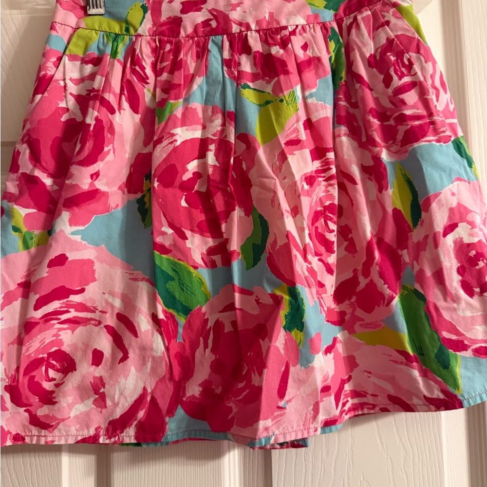 Pink Bubble Mini Skirt with Pleats for Resort Wear